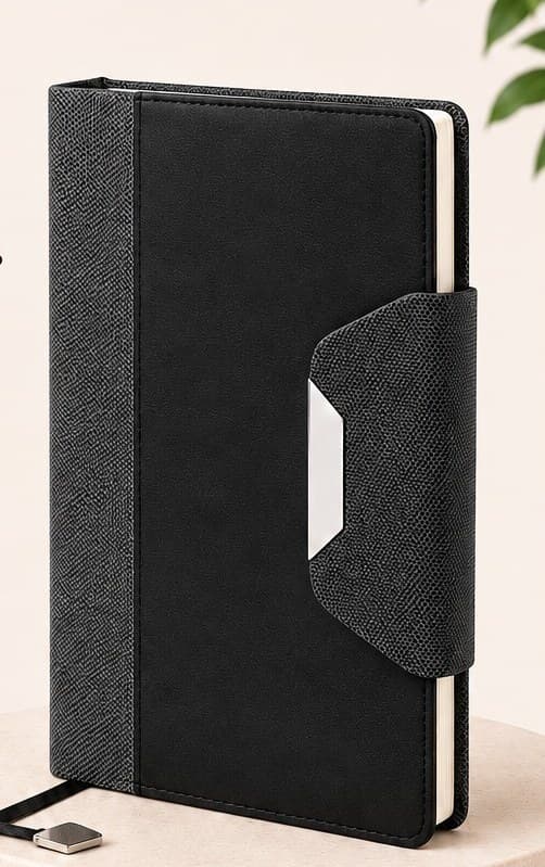Debossed leather diaries