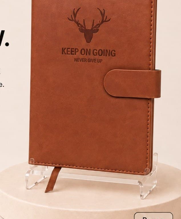 Laser-engraved executive diary